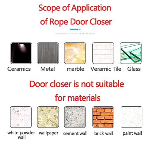 2 Pack Punch-Free Automatic Sensor Door Closer,1200G Pull Multifunctional Automatic Door Closer, Commercial Door Closer,Punch Free Door Closer Built In Buffer,For Family Doors, Wardrobe,Window #TOP6