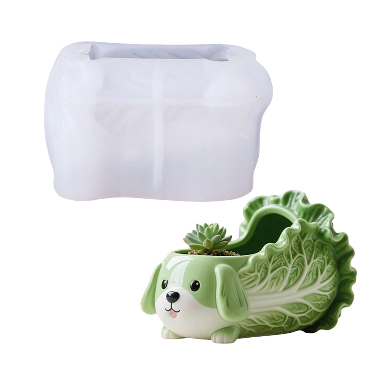 Moule en silicone pour pot de fleurs en béton et porte-crayon créatif