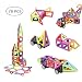 MarlaMall Magnetic Building Blocks, 76 PCS Mini Magnet Tiles Set Educational Stacking Toys for Kids Over 3 Years Old