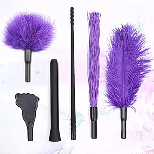 Multi-veren combinatie kietelveren, flagella/veren kietelen zweep