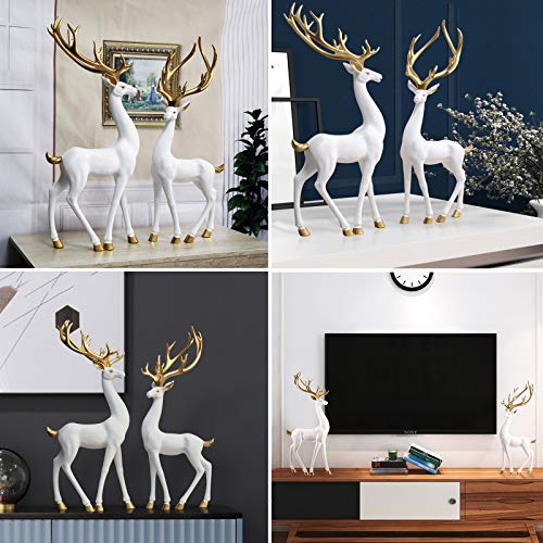 Statue de cerf décoration de maison moderne et bureau créatif - 3