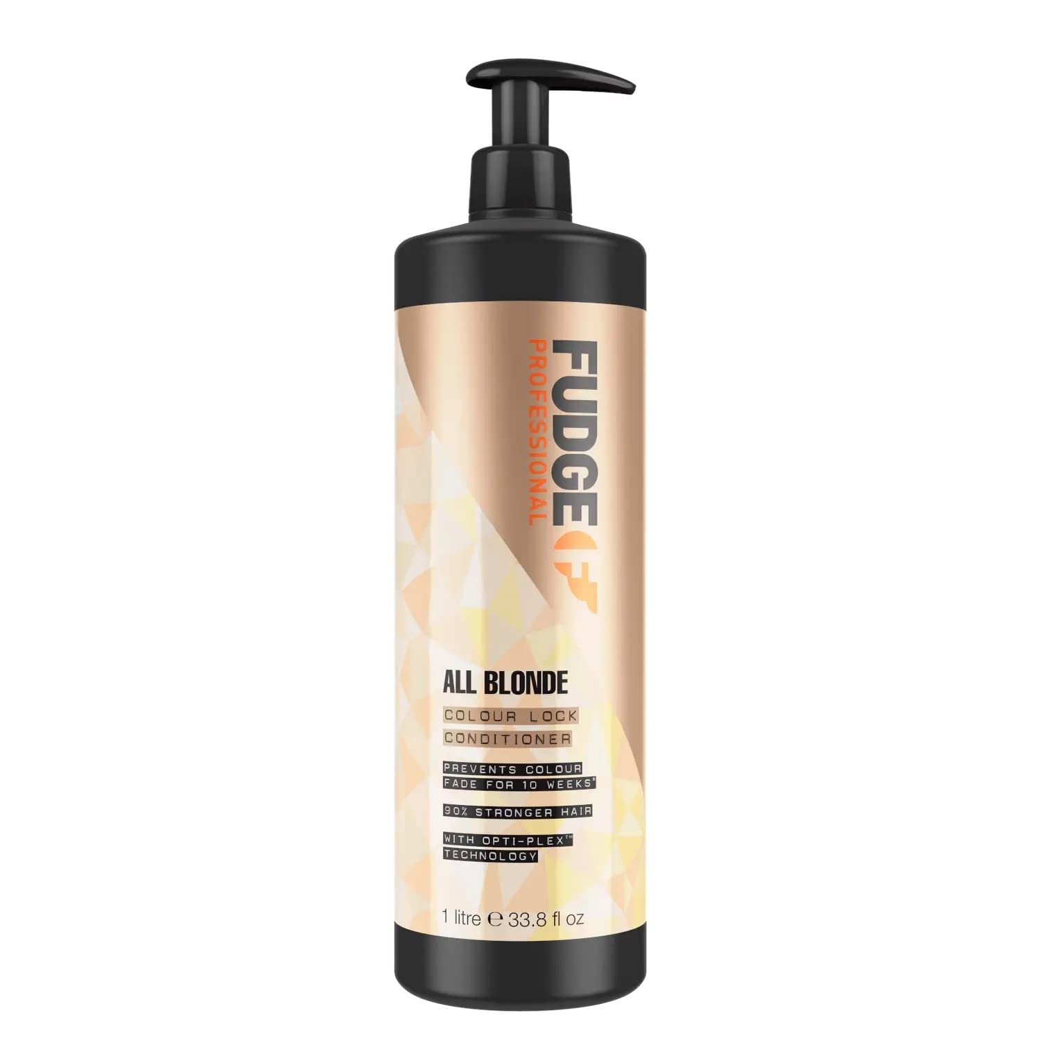 Fudge Professional All Blonde Colour Lock Conditioner, Bulk Size, Blonde Colour Protection, Bond Repair Technology, 1 Litre