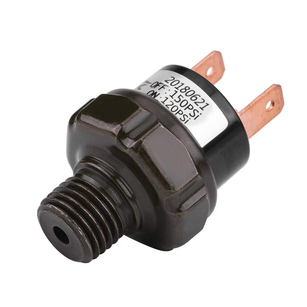 Przełącznik ciśnienia 12V Universal Car Automatyczny przełącznik sprężarki powietrza Przełącznik kontroli ciśnienia powietrza 90-120psi, 120-150psi, 125-200psi (opcjonalnie) (120－150 PSI)