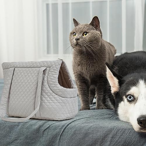 Bolsa transportadora para perros ligera de algodón transpirable y portátil 4