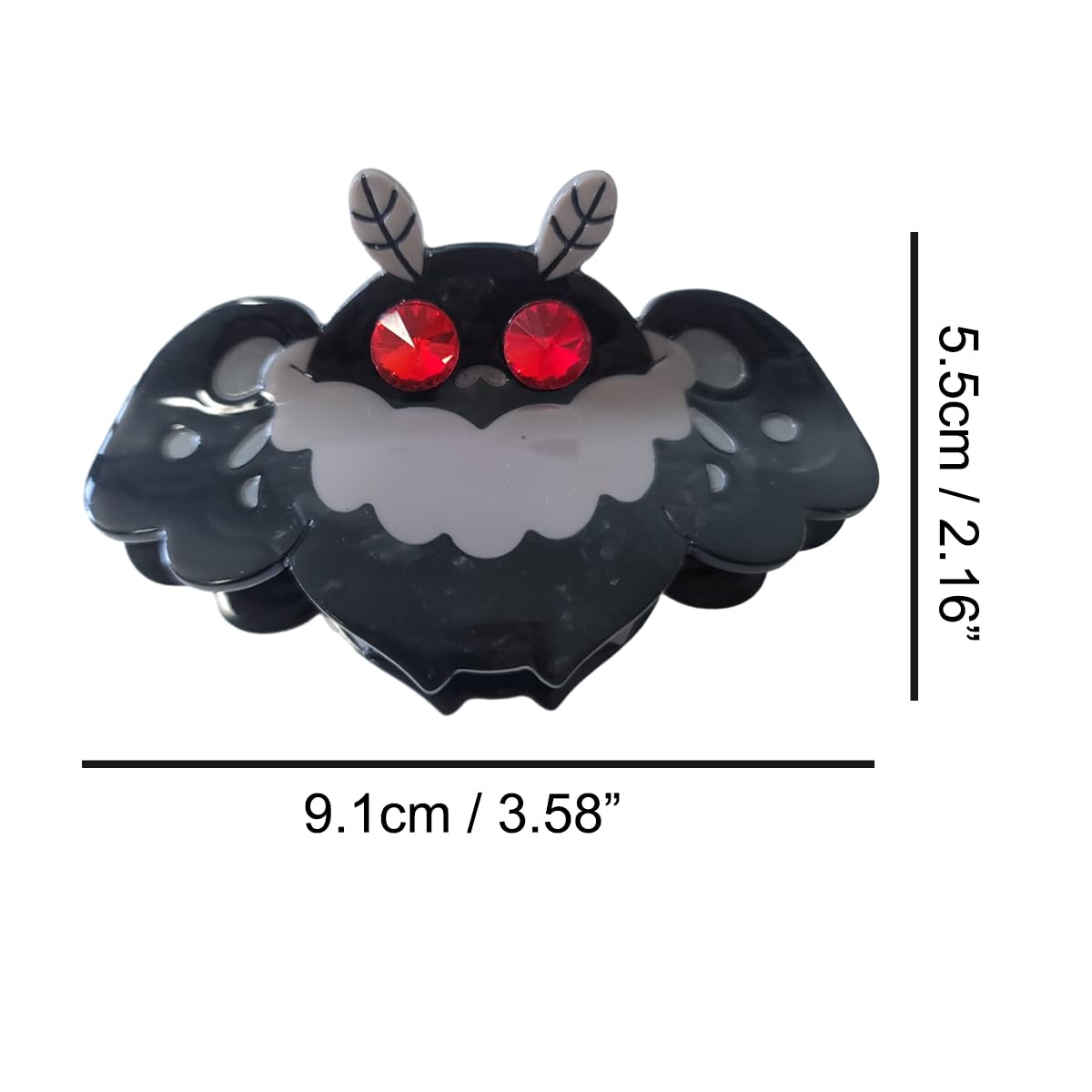 OMG Decor Bat Claw Clip,Acetate Hair Clip,Small Hair Clips for Women, 1 Count (Pack of 1)