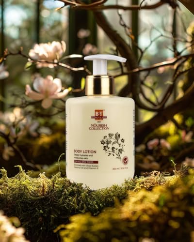 Image of Boericke & Tafel Moisturizing Body Lotion - With Shea Butter,Vitamin E & Coconut Oil | Non greasy formulation for glowing, smooth & hyderating skin| Suitable for all skin types -300 ml (Pack of 1)