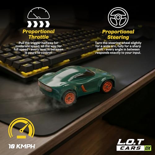 L.O.T TOYS L.O.T Cars Dash Mini RC Drift Car 1:64 Scale Green - Image 4