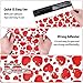 JarThenaAMCS 100Pcs Valentine’s Day Poly Mailers 10 x 13Inch Red Hearts Packing Bags with Self Sealing Decorative Sweet Holiday Bag Envelopes for Small Business Boutique Clothing