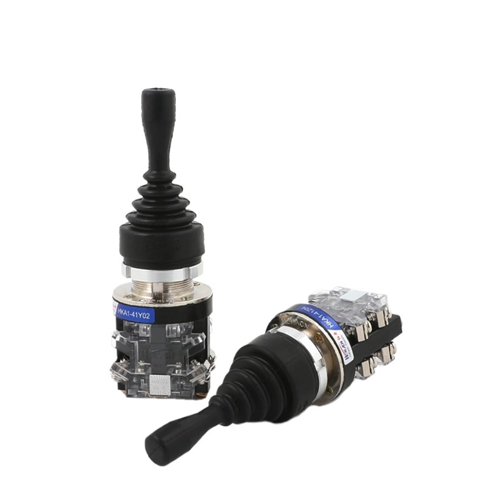 JNURGWLYH Monolever Rocker Cross Switch Joystick Switch Momentary 2/4 Positions 2NO 4NO Self-Reset Self-Locking 30mm HKA1 Series(2 way Self reset)