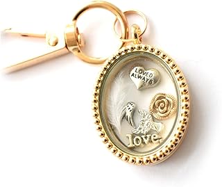 Loved Always Memorial Keyring. In Memory of a Loved One. Friend, Mum, Dad, Nan, Grandad, Sister, Baby, Son Daughter. Memory Floating Locket
