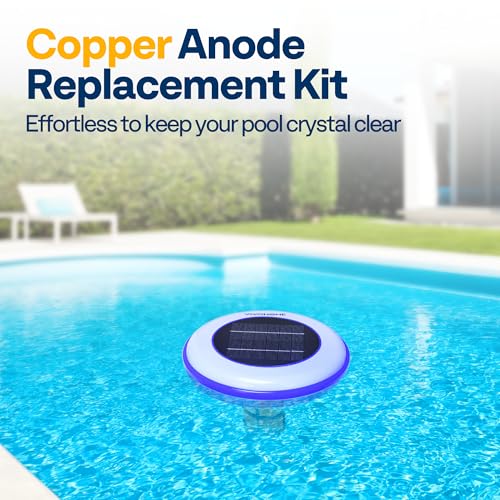 Vivohome VH1559 Copper Anode Replacement Kit For Solar Pool Ionizer Chlorine-Free Sun Shock & Water Purifier Automatic Pool Cleaner Up To 35,000 Gal Copper Anode 3 Pack thumb #1