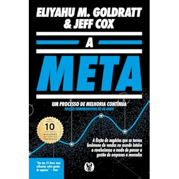 Capa do livro A Meta: Um processo de melhoria contínua (Edição comemorativa de 40 anos).