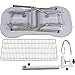 Flying Pig Pet Dog Cat Bone Pattern Rubber Surface Grooming Table with Arm/Noose (Black, 44