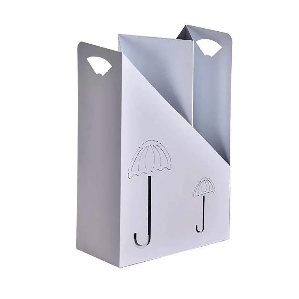 Porte-parapluie créatif blanc en métal au design minimaliste épuré