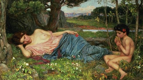 Impresiones de lienzo de arte de pared, cuadro Il Bouquet de Waterhouse de 60x90cm 1
