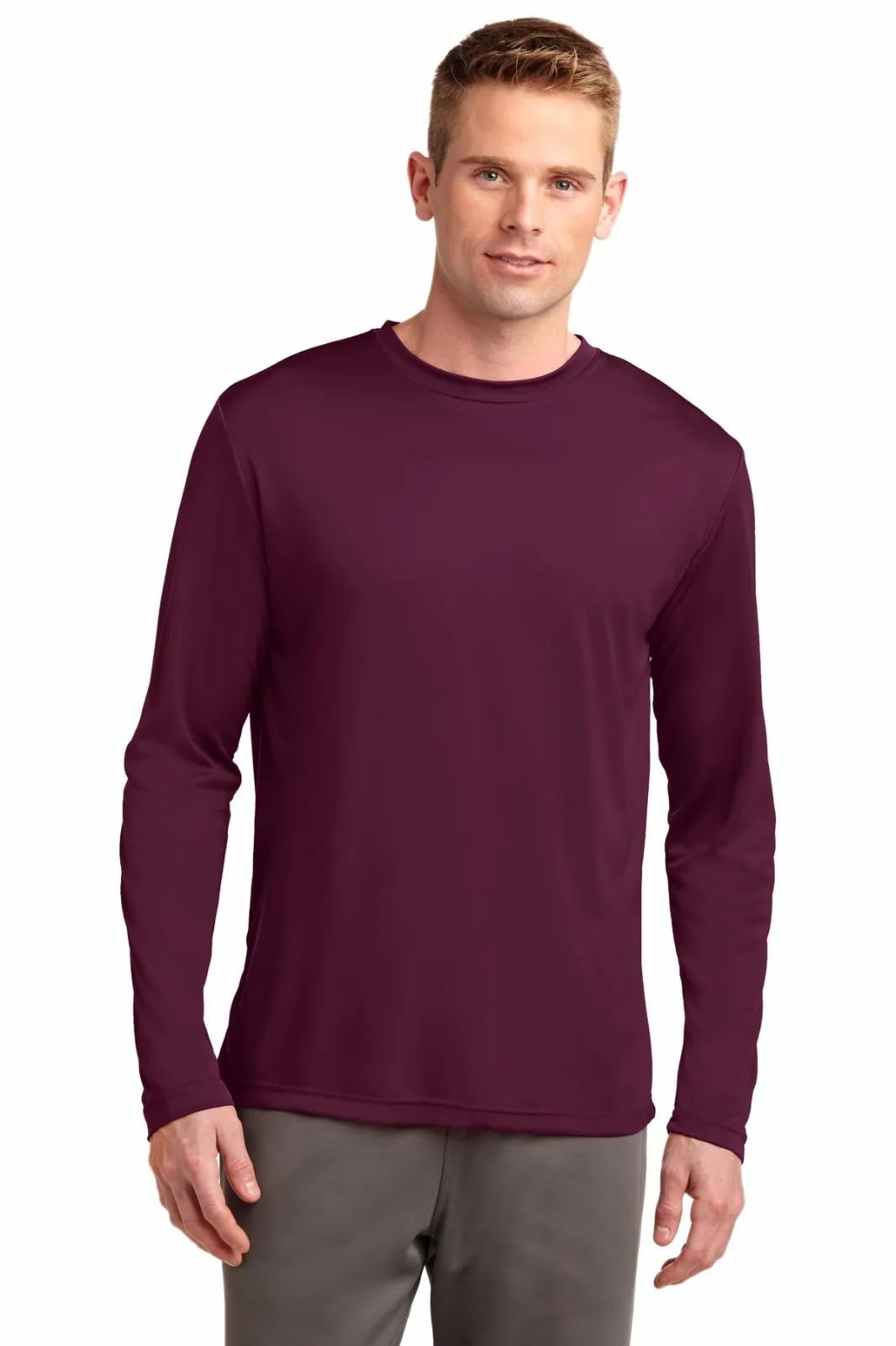 Clothe Co. Mens Long Sleeve Tee Shirts Moisture Wicking Dry Fit T-Shirts (Available in Big & Tall)