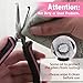 LEONTOOL Mini Bent Needle Nose Pliers with Serrated Jaw, Soft Grip for Jewelry Making, Wire Wrapping and Object Gripping