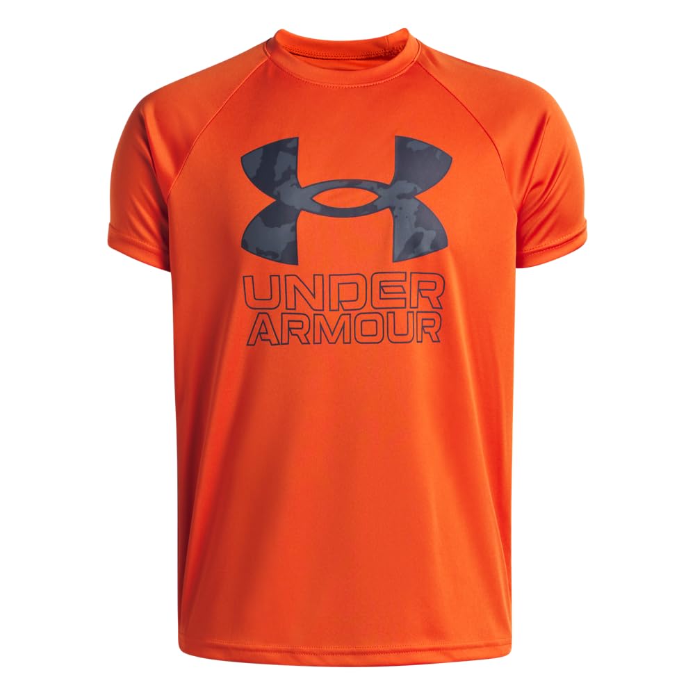 Under Armour Boys Tech Hybrid Print Short Sleeve T Shirt