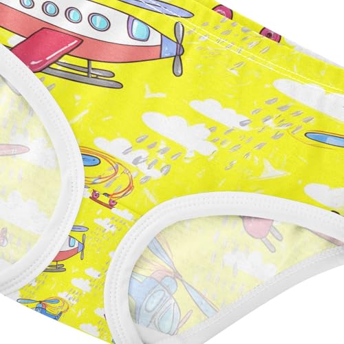 Colorful Airplanes Helicopters Clouds Toddler Girls's Underwear 2T 202c11884