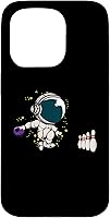 Vista 14 de Jugador de bolos astronauta para iPhone 13 Pro Max Pines de bola de boliche Funda para equipo de bolos