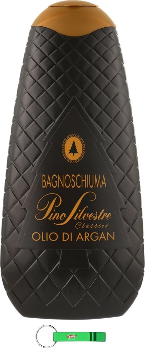 Pino Silvestre - Gel de ducha (12 unidades, 750 ml, aceite de argán, espuma de baño, 750 ml, incluye llavero Beni Culinari gratuito)