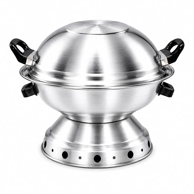 aluminium multi purpose oven|gas tandoor|barbeque griller/bati/pizza maker tandoor baking bati maker (gas oven, jali, chimta, wooden handle)