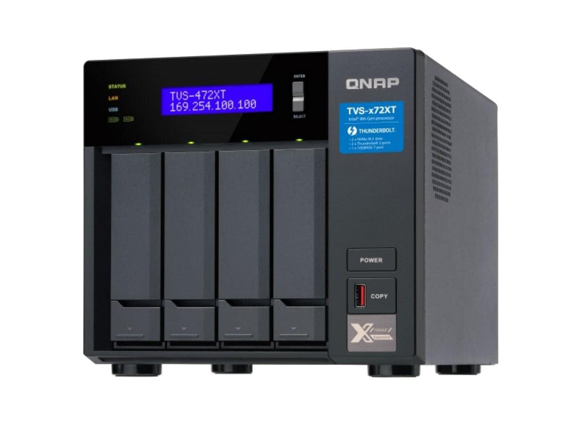 Amazon.co.jp: QNAP(キューナップ) TVS-472XT 10GbE、Thunderbolt 3、M  