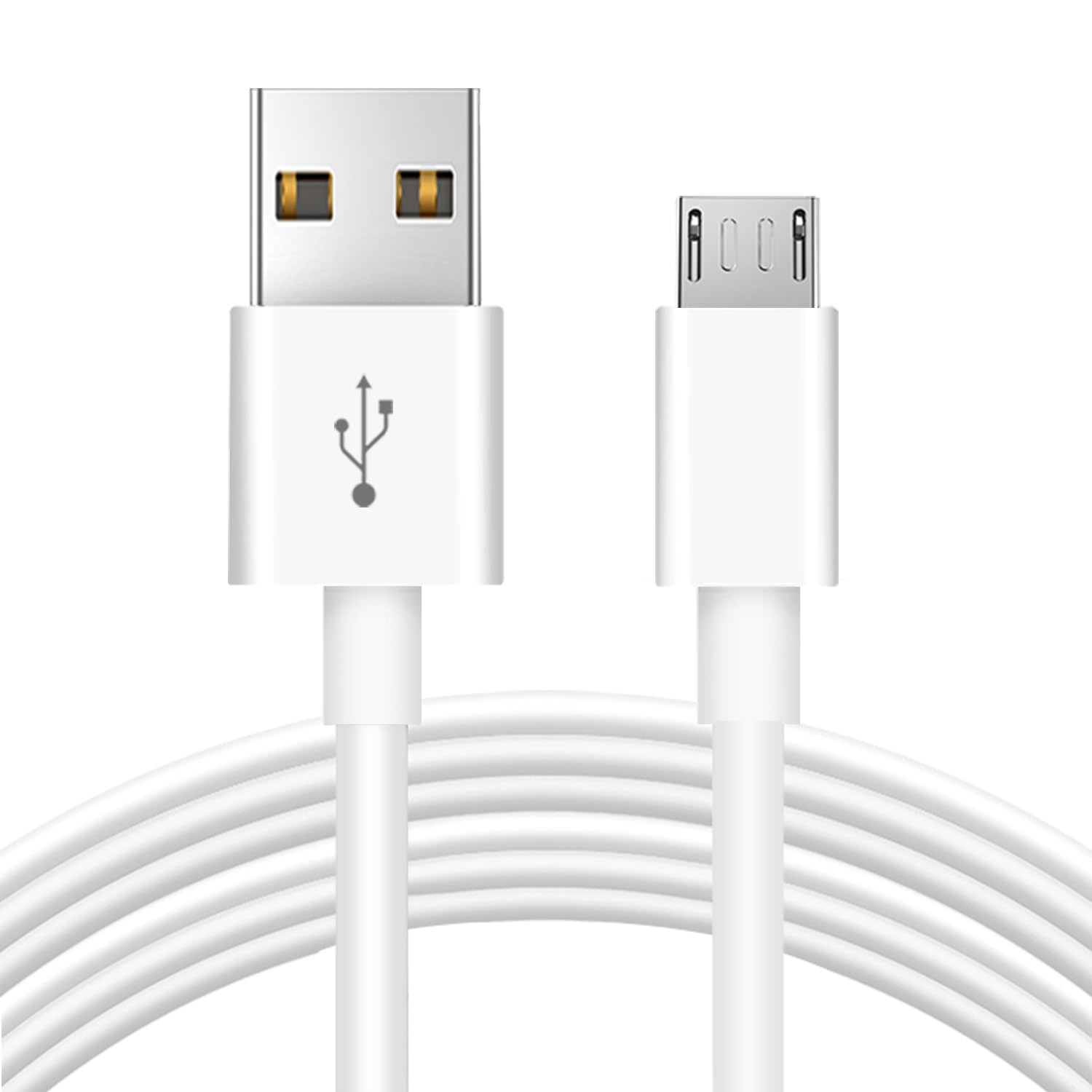 ANLINK 5M 16.4ft Micro USB Cable, Charging and Data Transfer, Micro USB Power Cord for Wyze Cam YI Camera Nest Cam Blink Netvue Kasa Cam Cloud Camera Furbo Dog Arlo Q and More Micro USB Devices-White