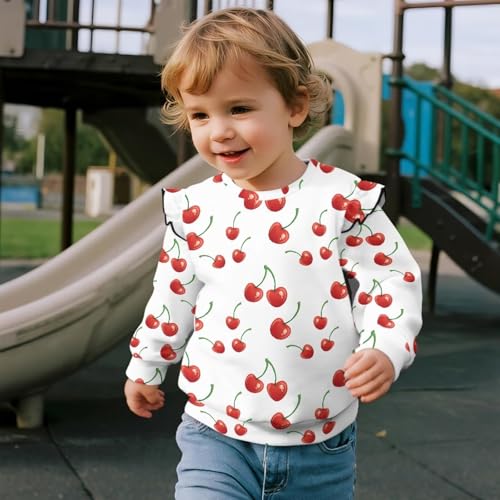 Girls Casual Hoodies Long Sleeve Cute Lightweight Pullover Tops with Pocket Loose Crew Neck Sweatshirt3