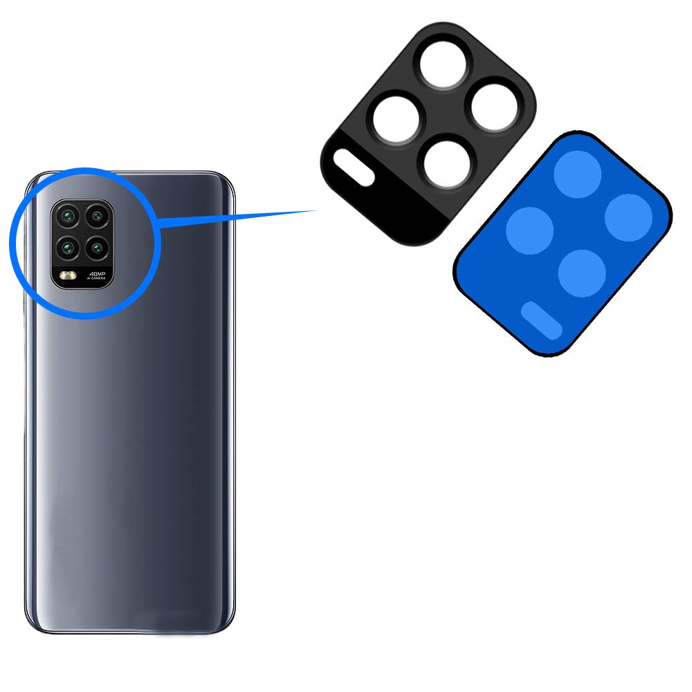 Lentille Caméra Arrière Pour Xiaomi Mi 11 Lite M2101K9A - Verre + Adhésif Neuf