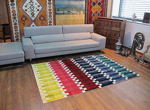 Alfombrista Moderna 16 Alfombra, Acrílico, Multicolor, 70 x 140 cm