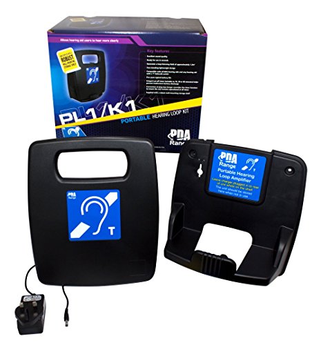 New model - PL1/K1 Portable Hearing Loop Kit (PL1K1 by Signet) with a robust wall-mounting storage shelf - 2017 model