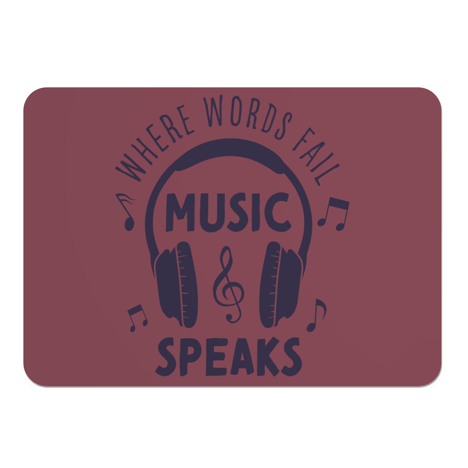 Sets de table en liège musique rouge, idée cadeau idéale pour musicien lot de 4