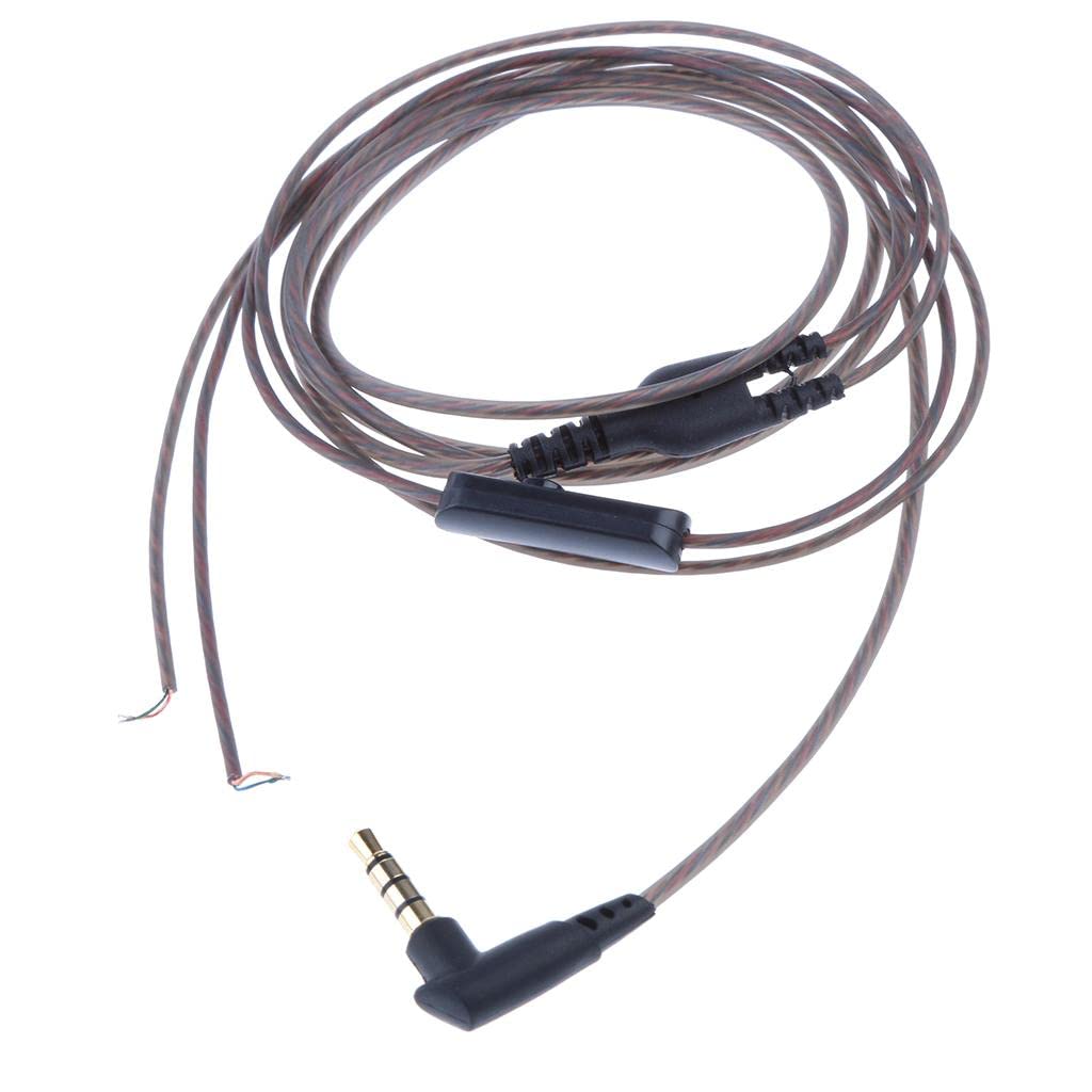 gold plated 3.5mm plug update cable audio cord replacement for iphone ipad ipod 1.2m diy