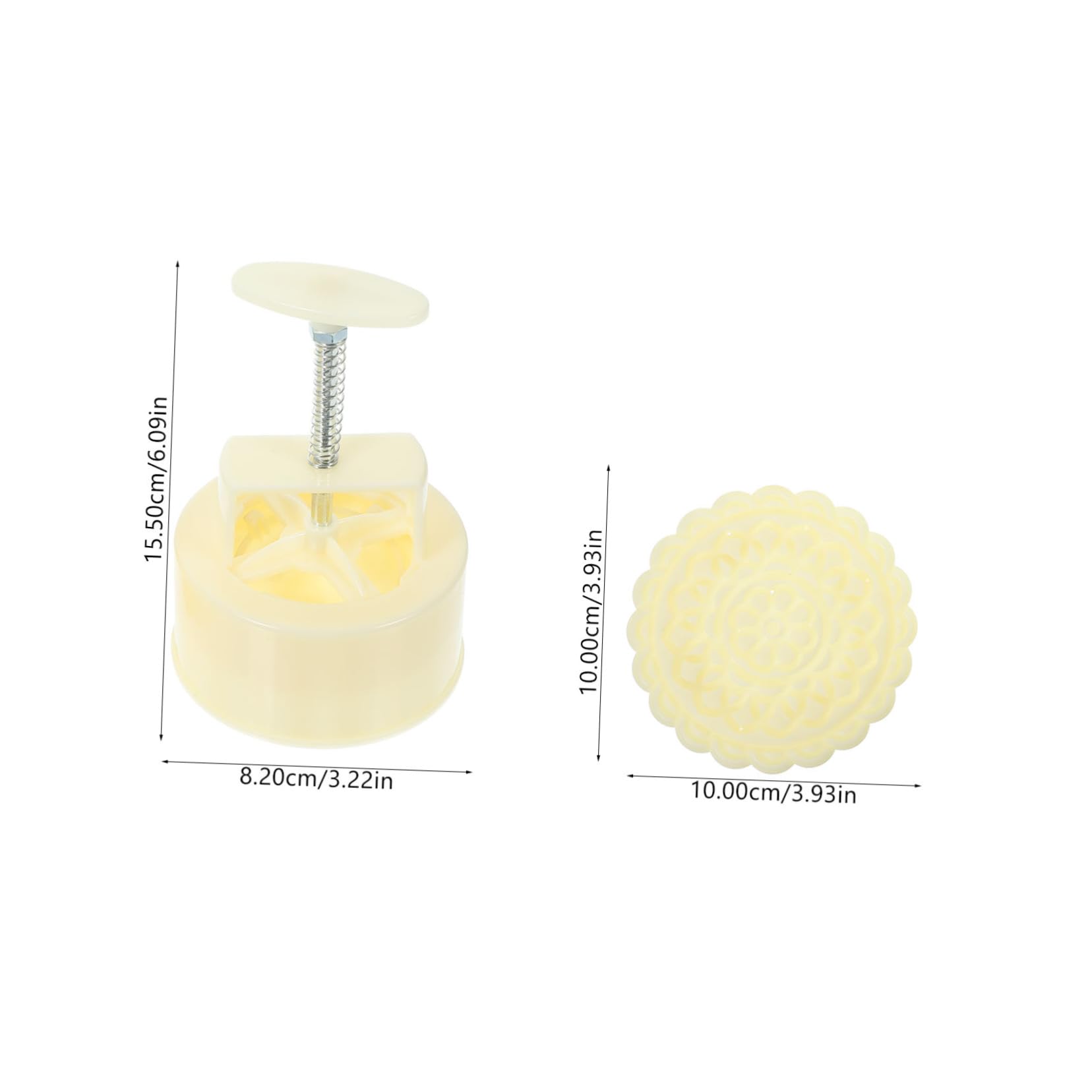 Cabilock 1set Press Moon Cake Mold Skin Green Bean Cake Mould for Mid-autumn Festival Baking Non-stick Kitchen Gadget for Cookies and Pastries