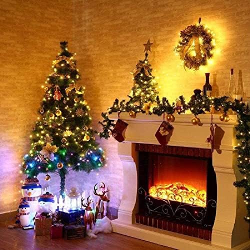 FANSIR Fairy String Lights, 10.8 ft 30 LED Copper Wire Lights Battery Operated, 2 Mode Outdoor/Indoor Waterproof Twinkle Lights Christmas Decorations for Bedroom Party Wedding (Warm White)