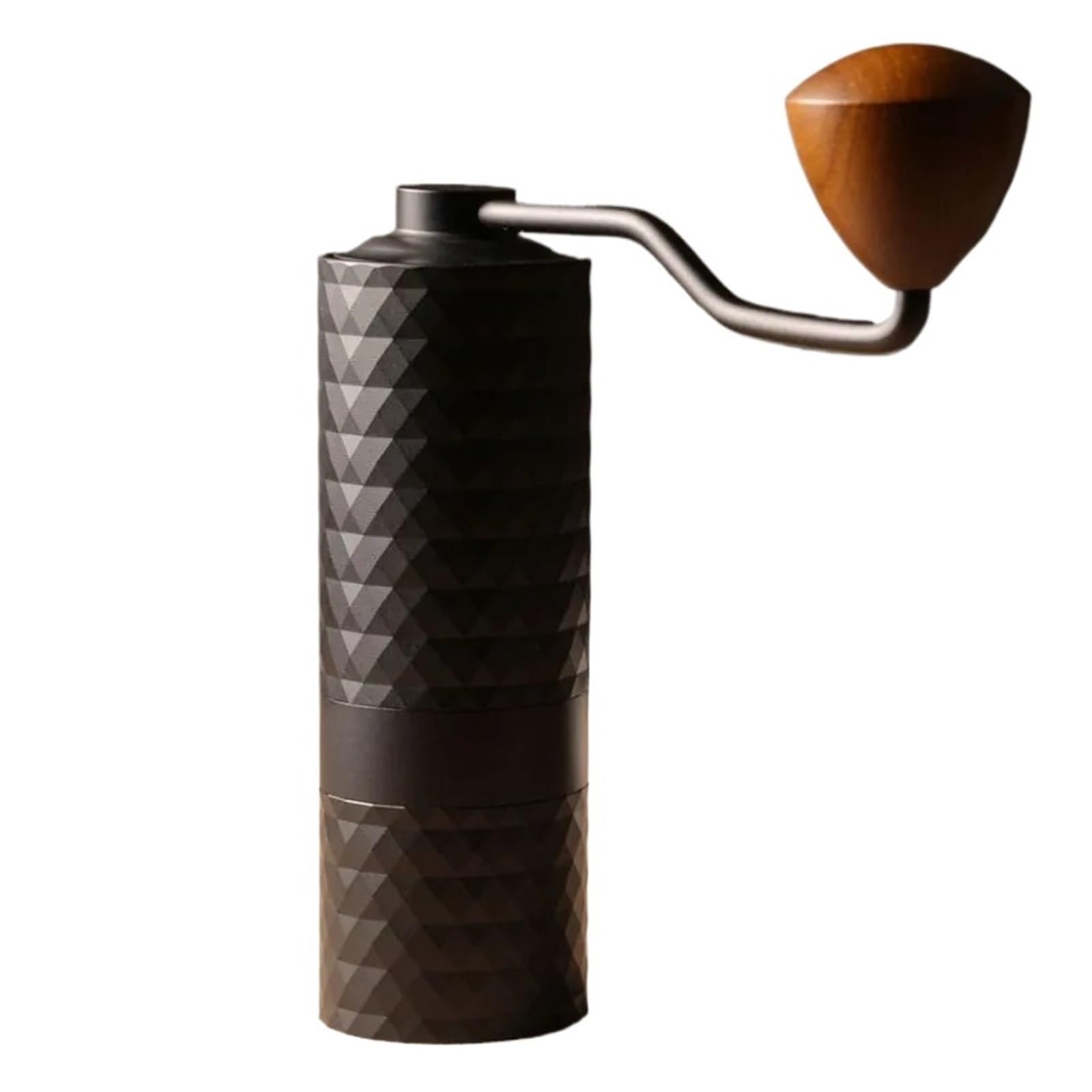 Macinacaffè manuali Macinazione con nucleo a doppia macina conica in ceramica da viaggio piccolo macinacaffè for espresso(Black-5 star)