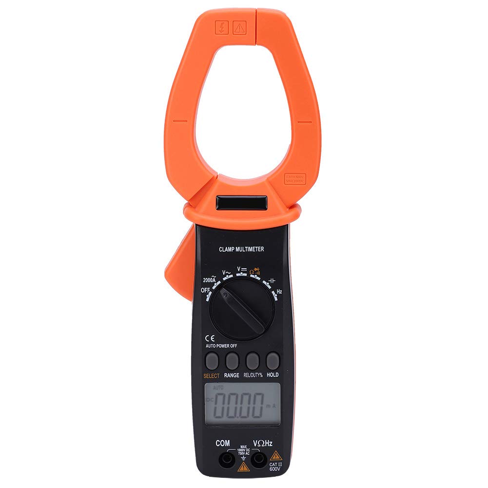 VC6052 Przenośny cyfrowy ręczny miernik amperomierza AC 2000A Multimetr z wyświetlaczem LCD dla przemysłu motoryzacyjnego inżynieria energetyczna tworzywo sztuczne otwór 55 mm