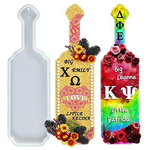 Palksky Paddle Resin Mold 14Inch Silicone Paddle Mold Epoxy Resin Casting Paddle Mold for Sorority/Fraternity Gifts Greek Paddle Painting Arts Decorations