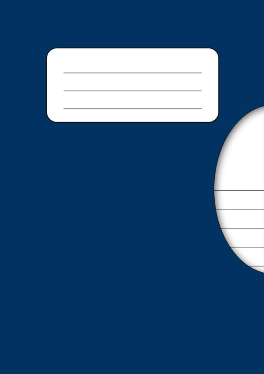 Half Blank Half Lined Exercise Book: Dual Composition Notebook A4 Size 15mm Lines Top Plain Bottom Lined White Paper 90 gsm | Big 150 Pages | Write ... Kids Adults to Home Schooling | Blue Cover