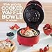 DASH Waffle Bowl Maker: The Waffle Maker Machine for Individual Waffle Bowls, Belgian Waffles, Taco Bowls, Chicken & Waffles, other Sweet or Savory Treats - Red
