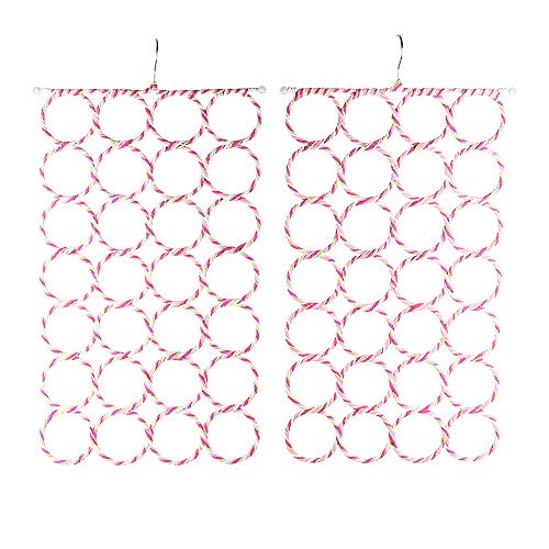 Aveks 2 Pack Set Multifunctional Hanger Holder for Socks,tie,Scarf,Belt,mufflers and Shawl Closet Organization