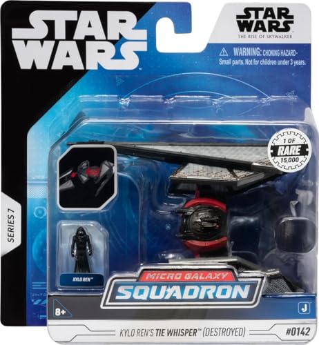 Star Wars Micro Galaxy Squadron Kylo Ren's Tie Whisper (Destroyed) Rare 1 of 15000