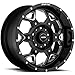 SOTA Offroad 560DM S.K.U.L. Death Metal Black/Gloss Black w/Full CNC Milling Wheel with Painted Finish (20 x 9. inches /5 x 150 mm, 0 mm Offset)