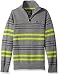 Calvin Klein Big Boys' Fusion Engineered Sweater, Medium Gray Heather, Small/8