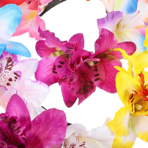 Pinza pelo de orquídea artificial para peinados de banquetes y tocados de invitada diaria 20uds 7