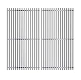 Htanch SE2932(2-Pack) Stainless Steel Cooking Grid Replacement for Centro, Charbroil, Front Avenue, Fiesta, Kenmore, Kirkland, Kmart, Master Chef and Thermos Gas Grill