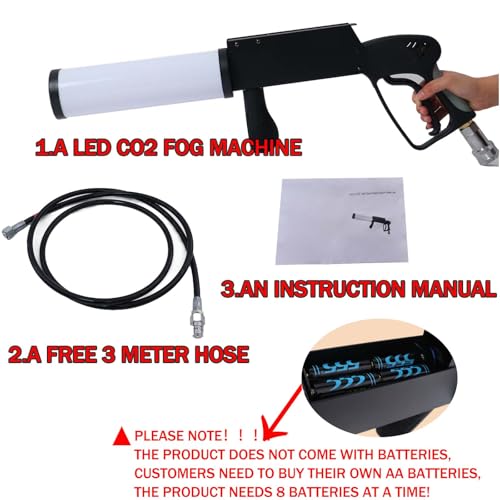 Cañón de CO2 portátil con luces RGB para fiestas miniatura 3