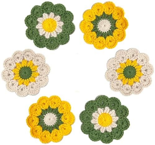 APIGANIZ 100% Handmade Crochet Coasters, Funny Gifts for Women, C...