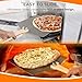 SKH Premium Aluminum Pizza Peel with Foldable Wooden Handle & Rocker Cutter -Large 23